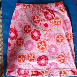 Fresh Produce floral skirt, medium, 15.5"L